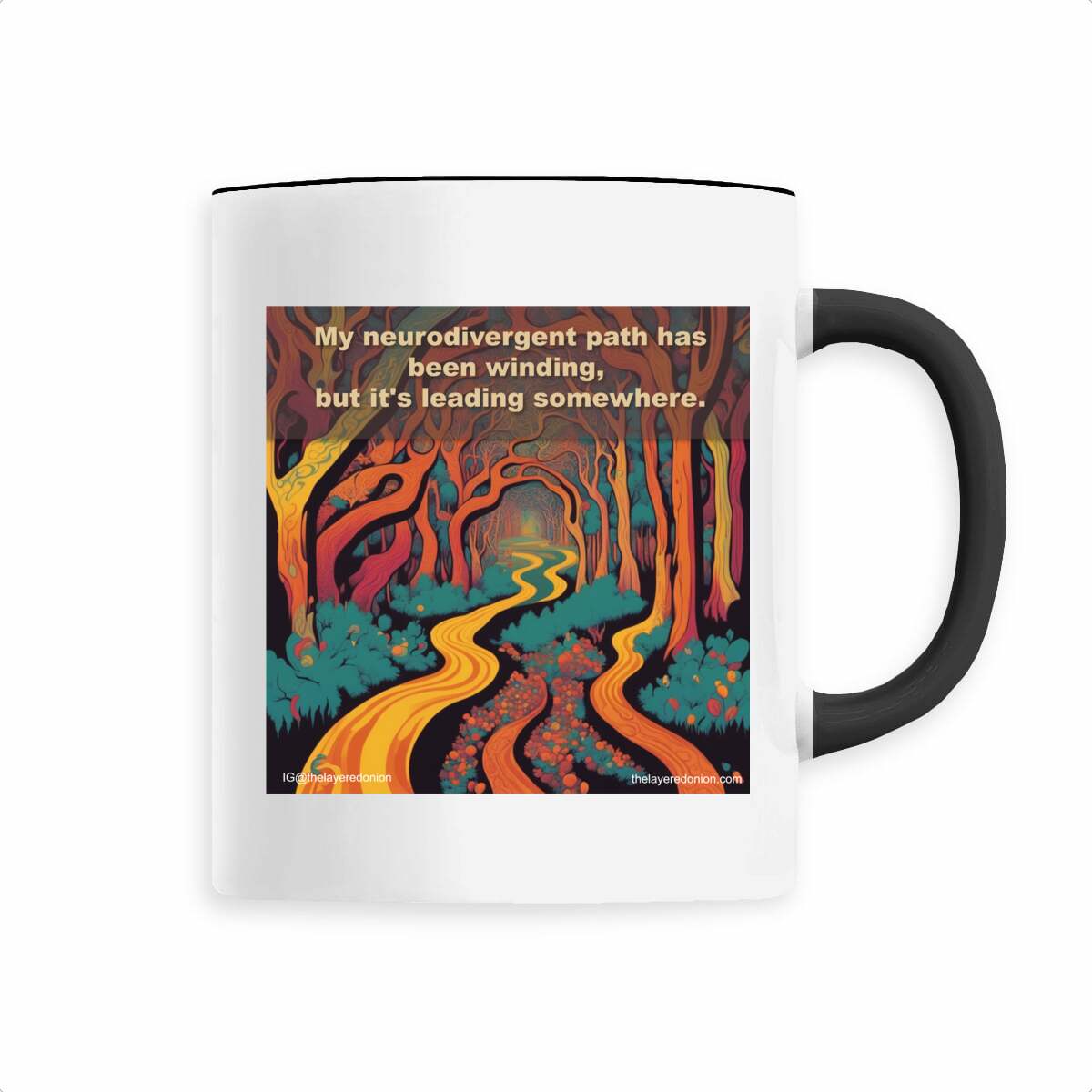 Ceramic mug - Winding path