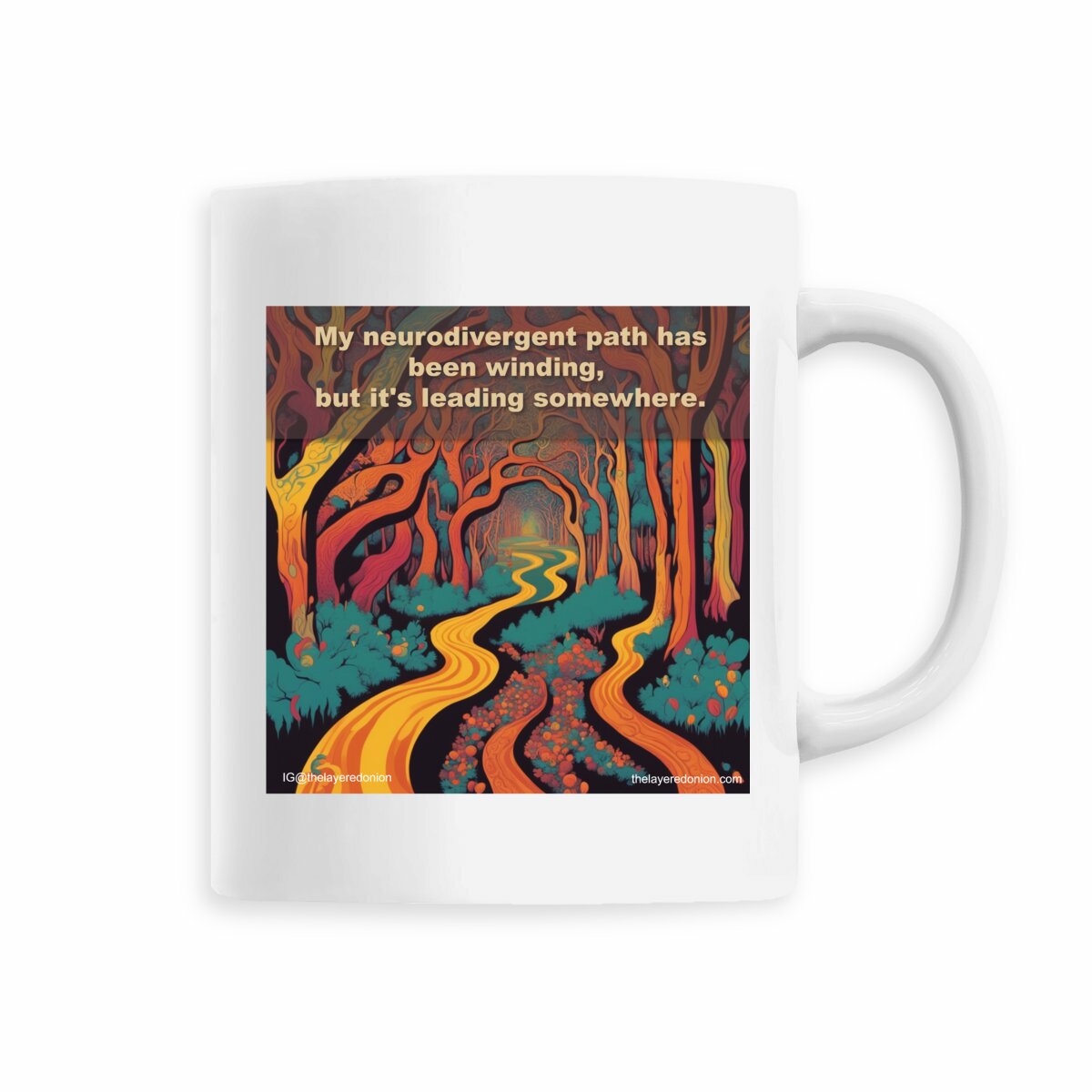 Ceramic mug - Winding path