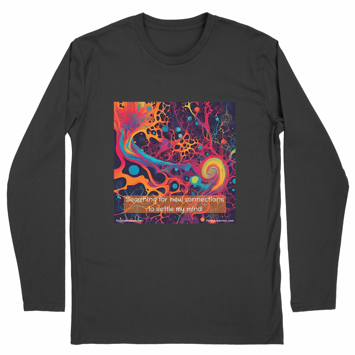 Men's long sleeve t-shirt - Brain synapses