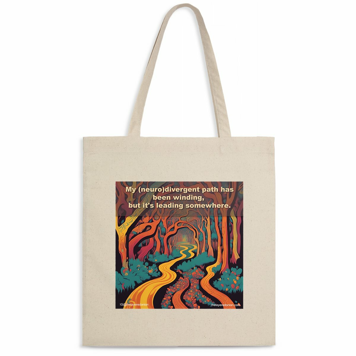 Light Totebag - Winding path