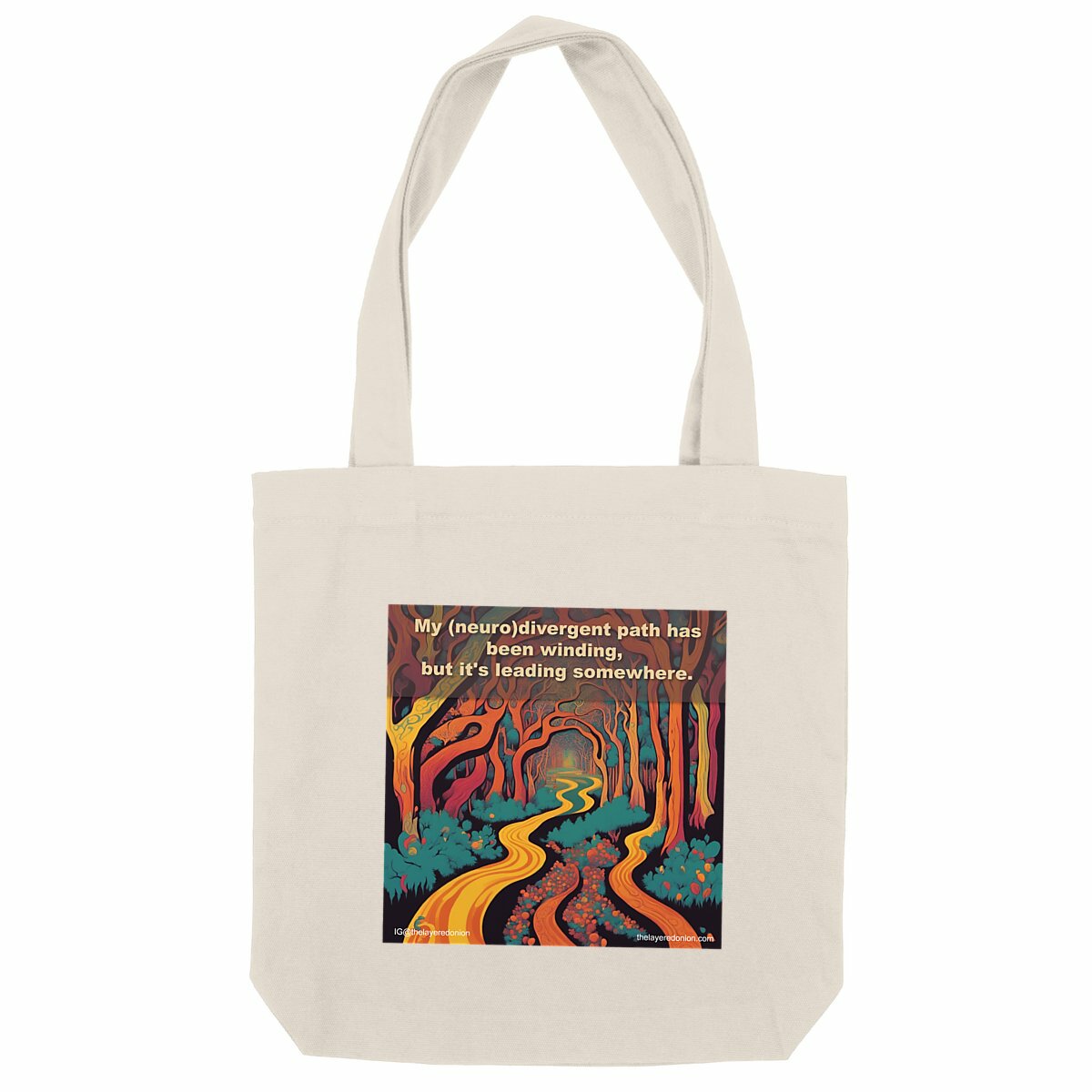 Heavy totebag - Winding path