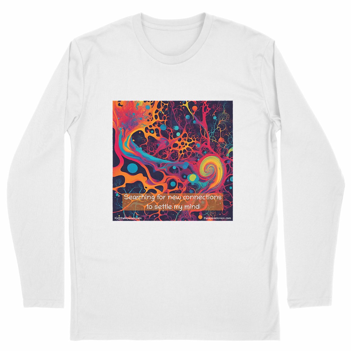 Men's long sleeve t-shirt - Brain synapses