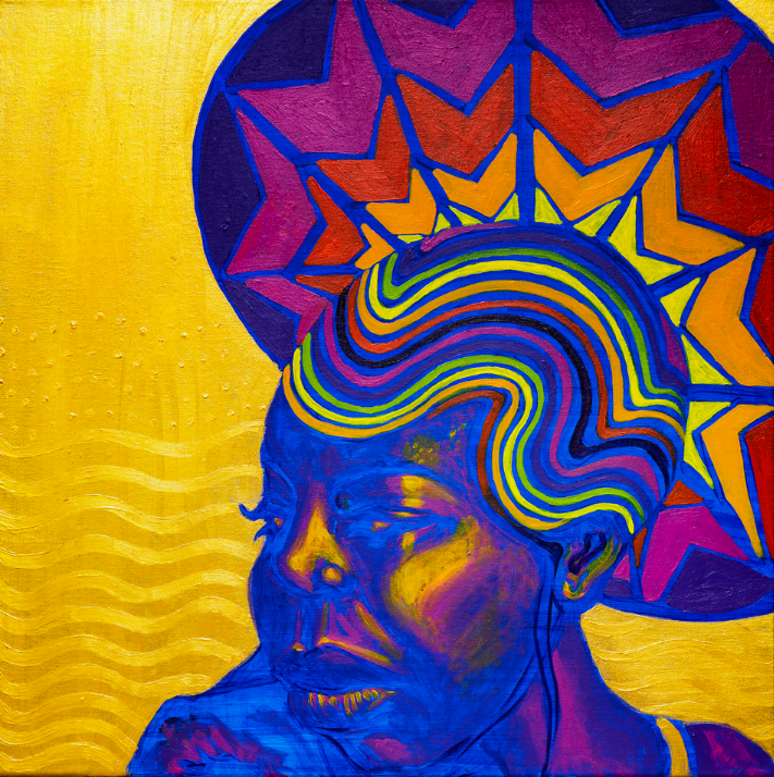 The HAIRitage of Nina Simone by Erin Smith Glenn. Art and mental health. The importance of black mental health and black history. In Black history month and beyond. Simone was neurodivergent and likely bipolar. Neurodivergence needs to be recognized. 